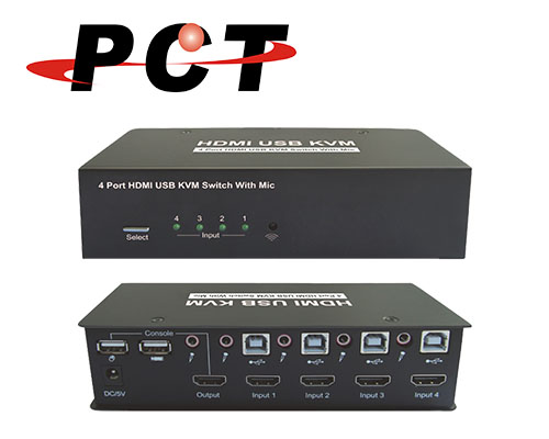【PCT】4進1出 USB HDMI 多電腦控制器(MHC420)