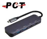 【PCT】USB-C轉2 埠 USB 3.0 + 2 port USB-C(Data) Hub(UH1430C-2)