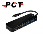 【PCT】USB-C 轉 USB3.0x3 Hub + HDMI + USB PD(UHC105-PO)
