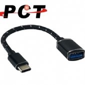 【PCT】USB-C轉USB3.0轉接線-黑色高光(C04-10)