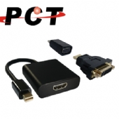 【PCT】Mini DP轉HDMI + DVI + VGA 模組化轉接器(DHD11V-M)