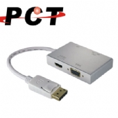 【PCT】DP轉HDMI+VGA+DVI+DP多合一擴充座(DHD14)
