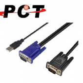 【PCT】VGA + USB 高畫質視訊傳輸線 (3米/公-公)(MA-3.0CE-U)