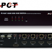 【PCT】4進1出 4-Port HDMI KVM 多電腦控制切換器+USB HUB