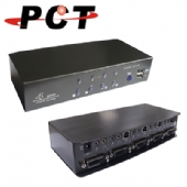 【PCT】4進1出 PS/2+USB DVI KVM 多電腦控制器(MP4711)