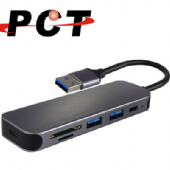 【PCT】USB3.0 轉 USB-C/USB3.0/SD/TF 擴充座(PK105)