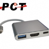 【PCT】USB Type-C 轉 HDMI/ USB 3.0/USB PD 轉接器(UHC303E-PE)