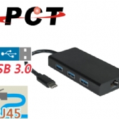 【PCT】USB-C 轉 RJ45 / USB3.0 轉換器(UR304)
